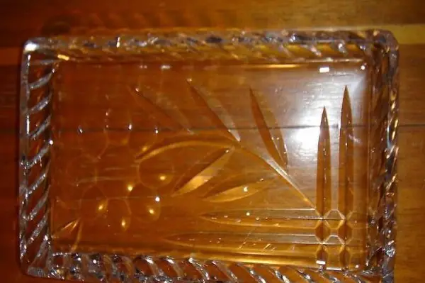  Kristall Buttertafel, Butterplatte