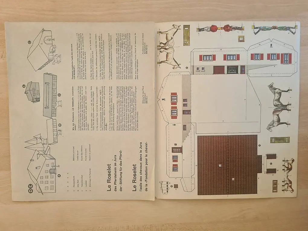 Bastelbogen, Modellbogen