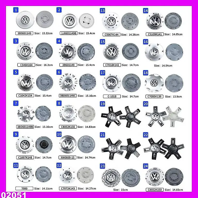 vw 3bd601149b c8052k150 c1007k148 xw0609-15 c7072k143 c5067k