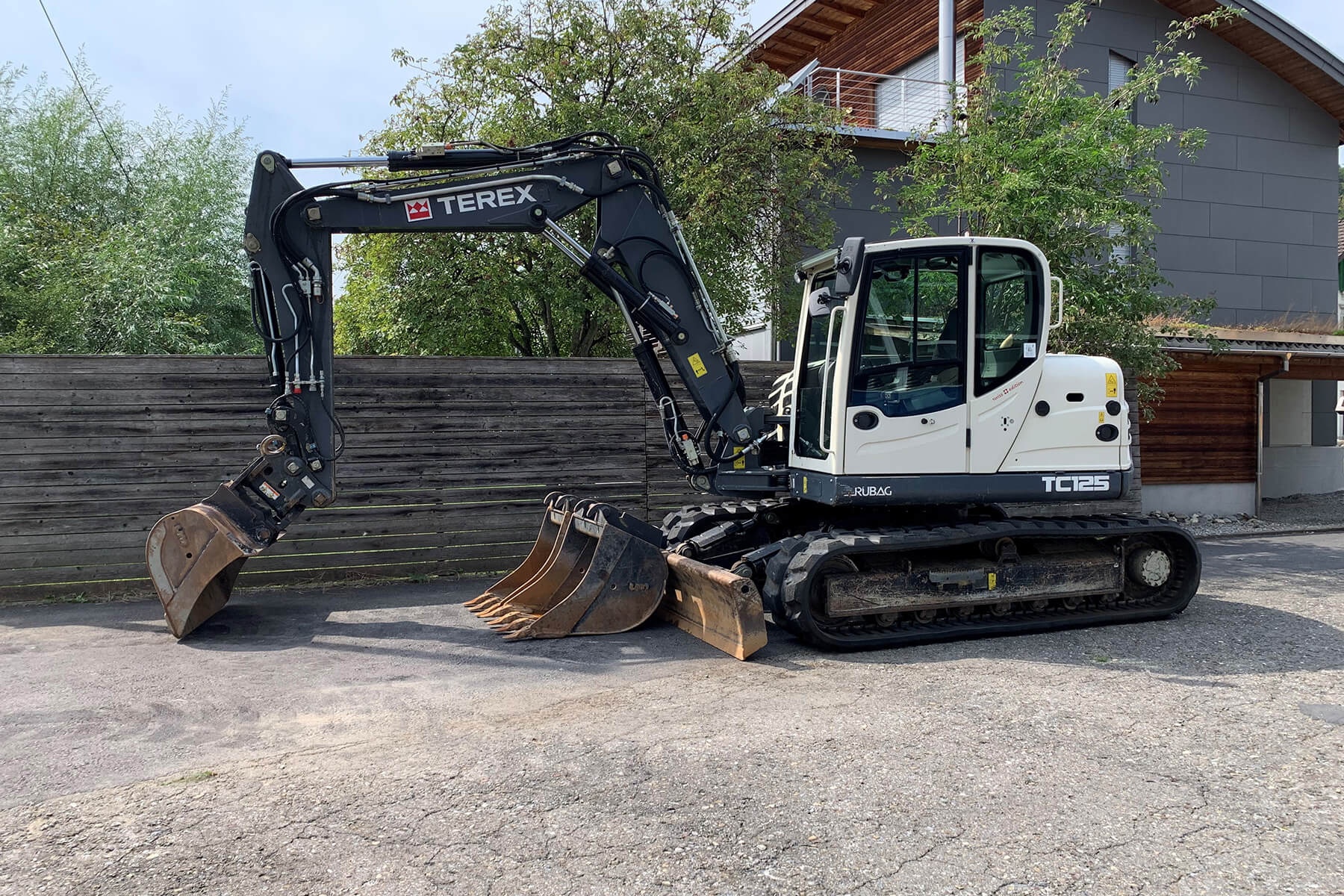 terex, tc125 sn 0123, bagger