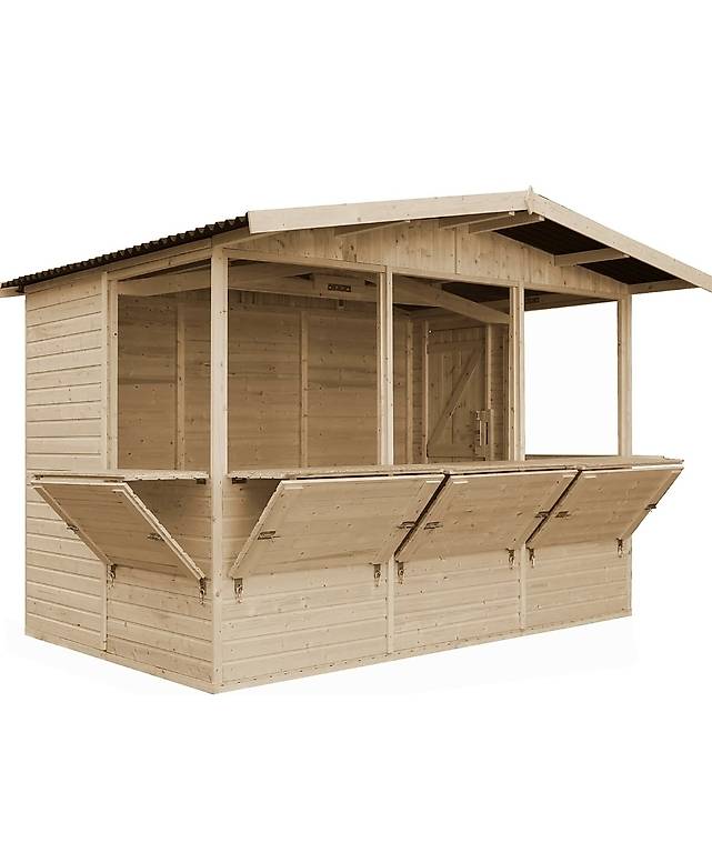 Gartenhaus, Marktbude Holz