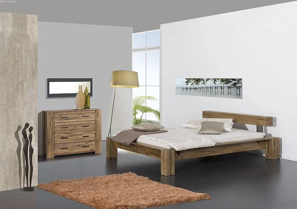 Balkenbett OSPINO massive Sumpfeiche