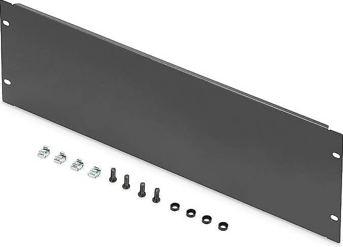19 Zoll Abdeckplatte 4HE, Schwarz