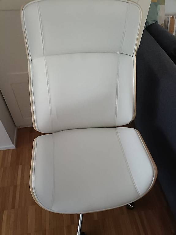 Schöner Chefsessel - Eiche - weiss