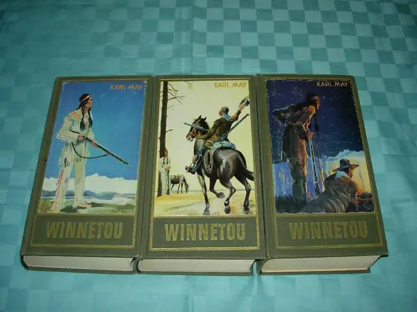  WINNETOU Teil 1 / 2 / 3 von KARL MAY gedruckt 1951