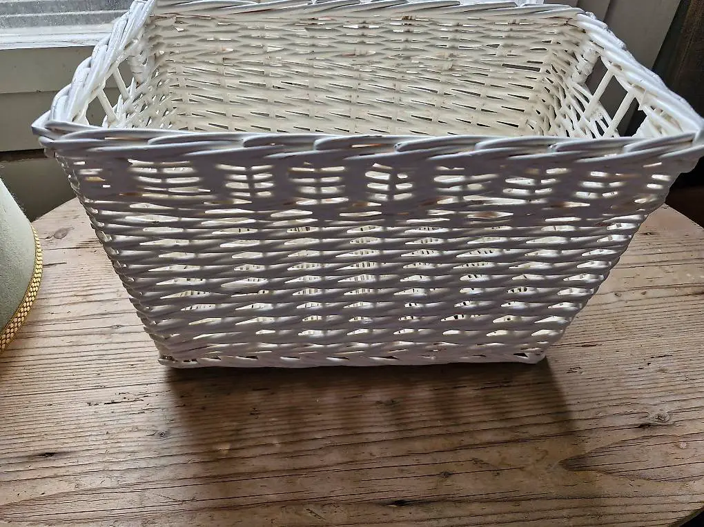 Korb weiss Deko Geschenkkorb Deko Shabbychic