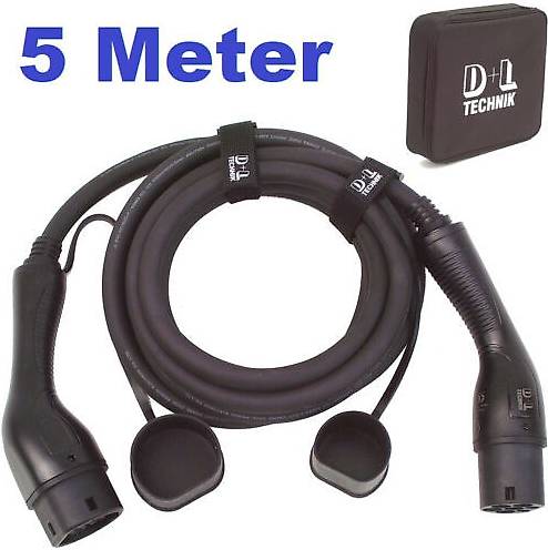 - 5m 22kW TYP 2 Ladekabel 3.phasig Hybrid PKW