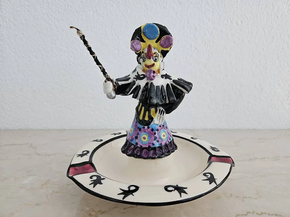 Basler Fasnachtsfigur Alti Dante von Chapallaz Aschenbecher