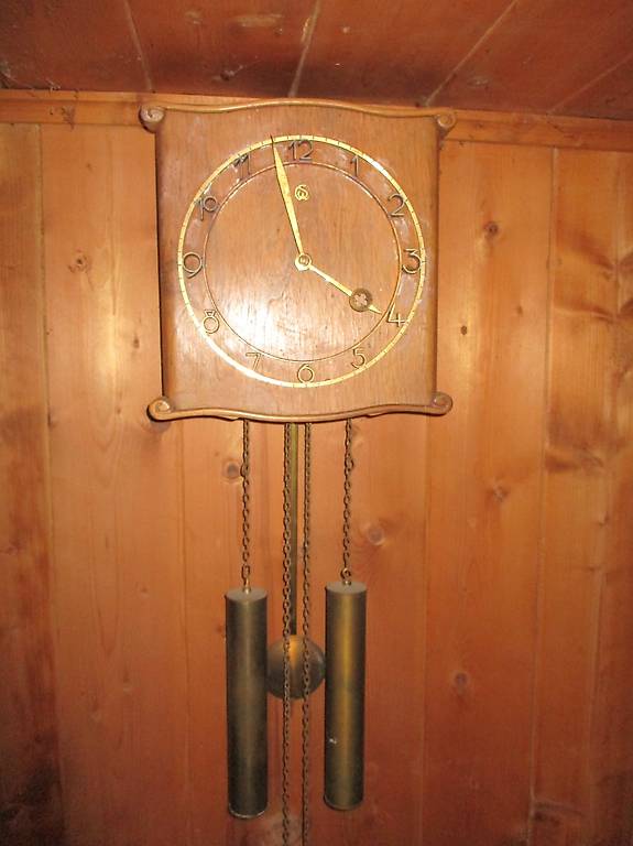 Pendeluhr Pendel-Uhr SW Schlunegger-Wermeille / Le Castel