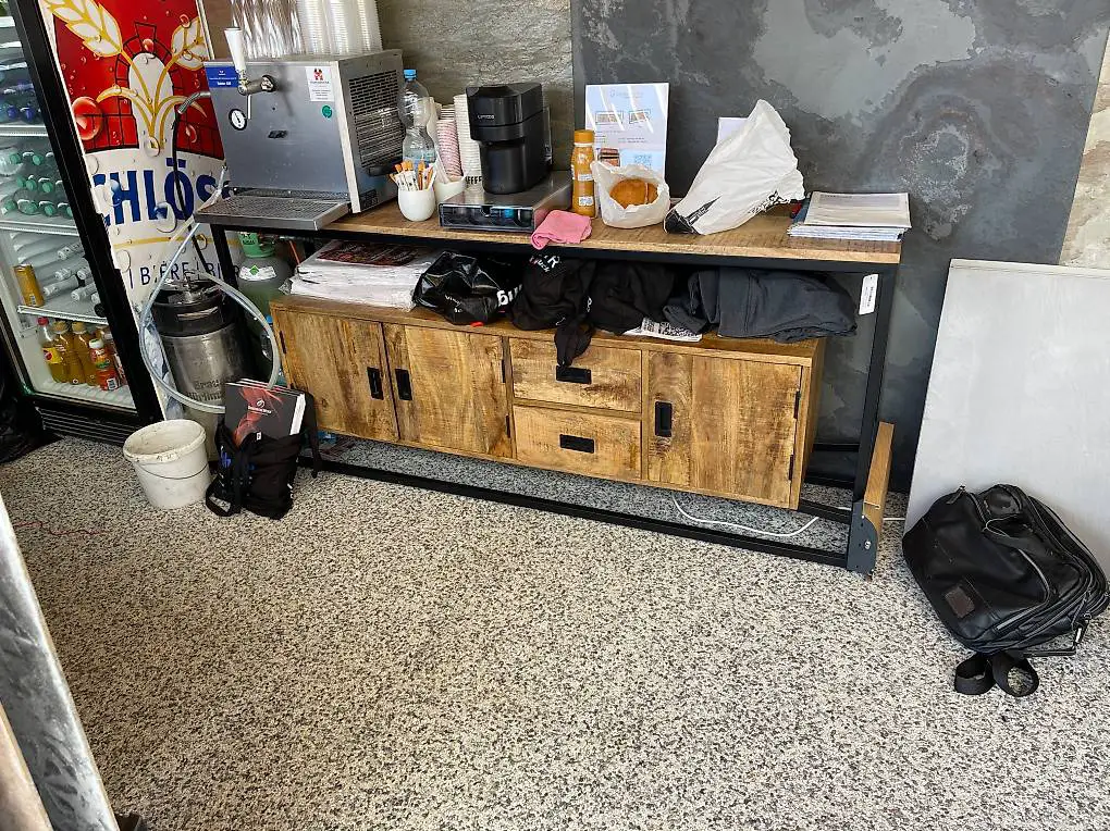 Sideboard Iron Air Mangoholz Eisen 180