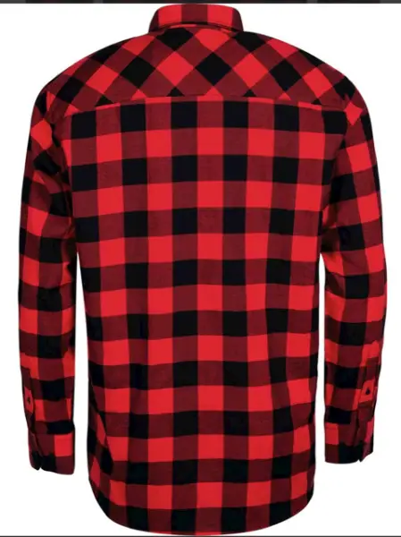 Flanell Hemd Holzfäller Look Langarm rot schwarz Gr.L/XL/XL
