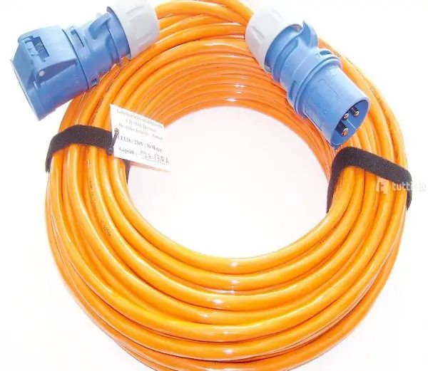  10m Camping Caravan Boot Kabel CEE16/3/230V 3x2.5mm2 Neu