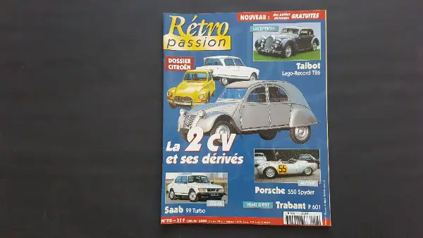 Rétro Passion Nr.113, La 2CV Citroën et ses dérivés, Saab