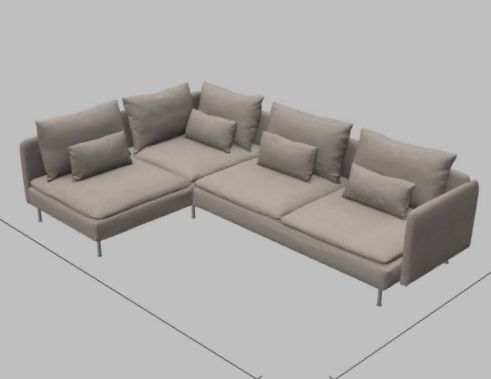Ecksofa beige