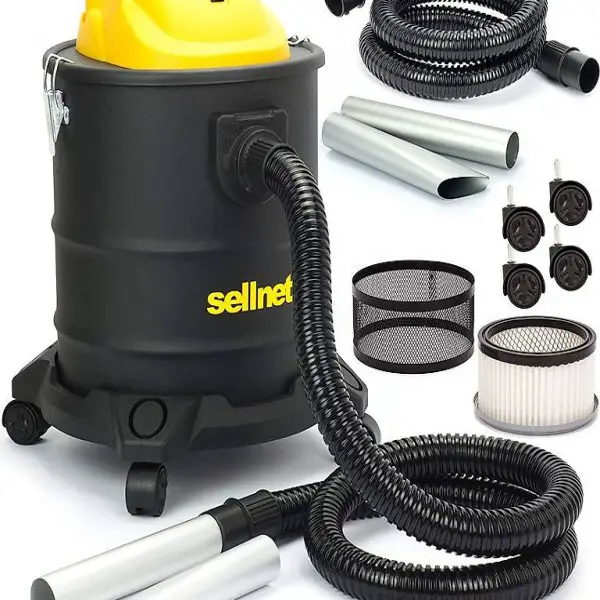  Aschesauger 20L Kaminsauger 1600W HEPA Filter + Metallschutz