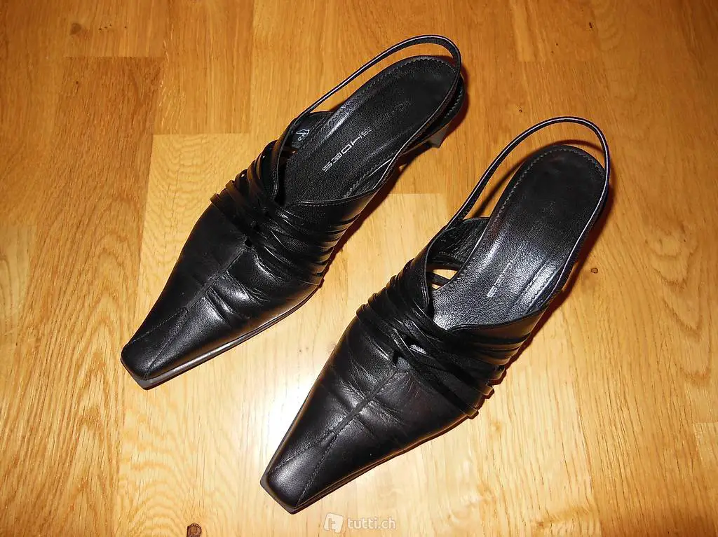 Elegante schwarze Sandalen in Gr. 37 von K + S