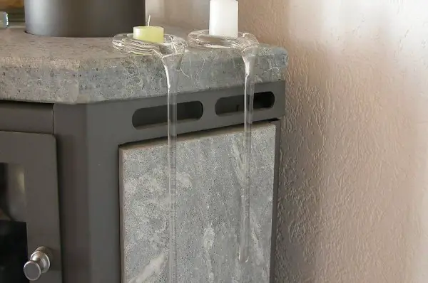 2 tolle Kerzenhalter als Glastropfen