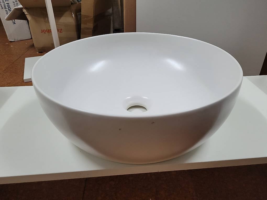Weiss Waschbecken-Keramik Rund