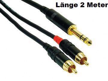 RockCable 2 Meter Jack Stereo of Cinque Neu