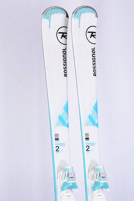 Damenski ROSSIGNOL FAMOUS 2 Xpress, white/blue 156 cm