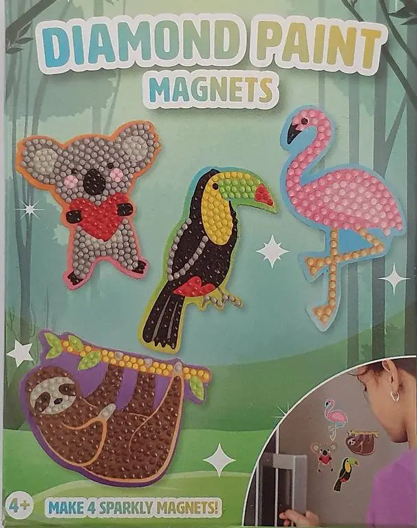 Diamond Painting Magneten 4 Motive