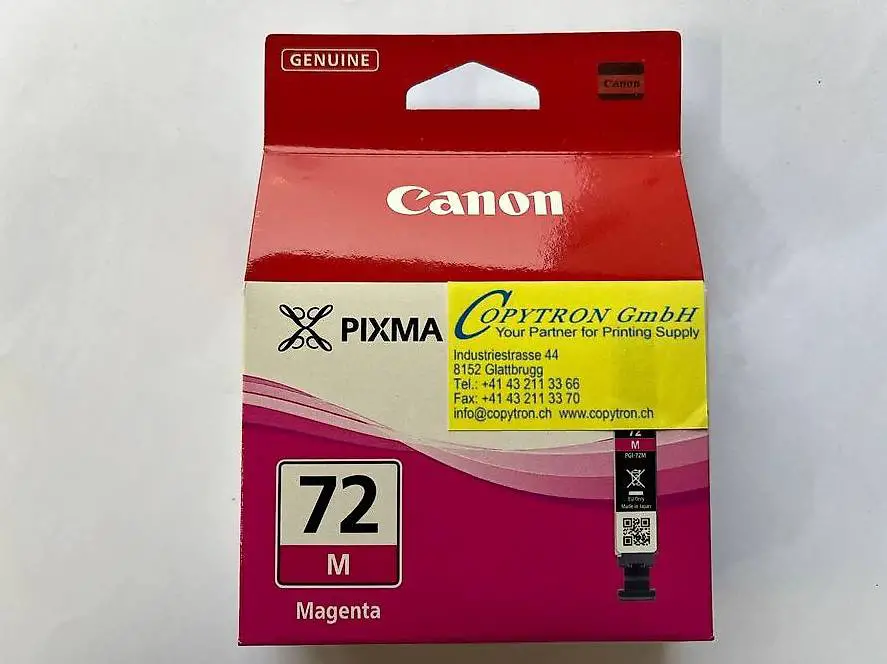 canon pixma pro-10, pixus pro-10 magenta patrone, pgi-72m