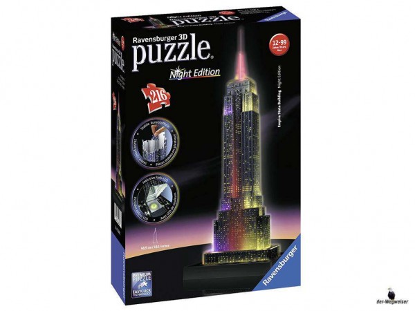 3D-Puzzle Empire State Building bei Nacht (12566)