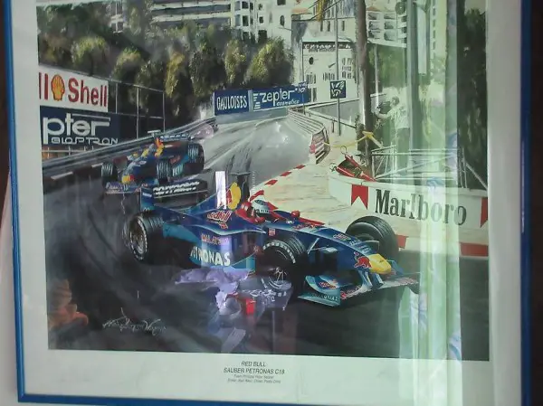 RED BULL SAUBER PETRONAS C18 LIMITIERTER KUNSTDRUCK 60X80