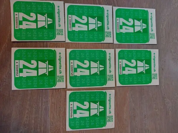 Gebrauchte Vignette 2024