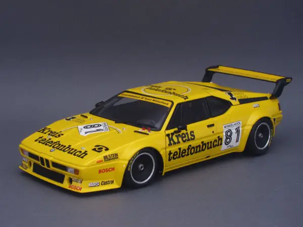 BMW M1 Manfred Winkelhock Kreistelefonbuch Minichamps 1:18