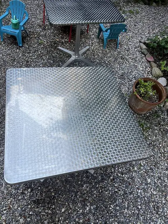Tisch, 2 Stück, Metalltisch, Gartentisch, Bistrotisch