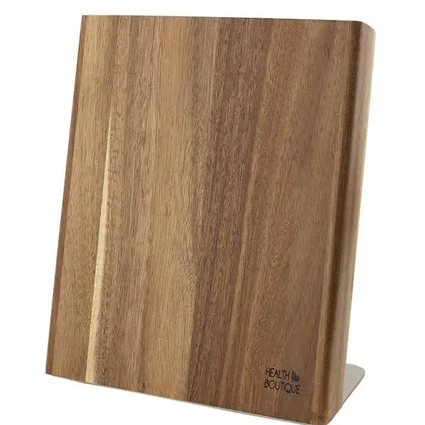  Magnetischer Messerblock aus Akazien Holz
