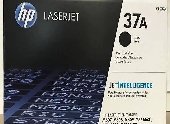  HP LaserJet M607, M608, M609, M631, M632 Toner, 37A, CF237A