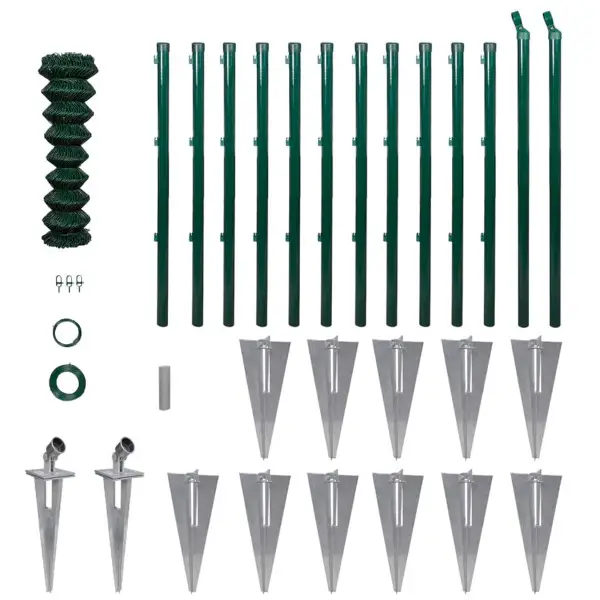  Maschendrahtzaun Set Maschendraht Gartenzaun 1, 25 x 25 m