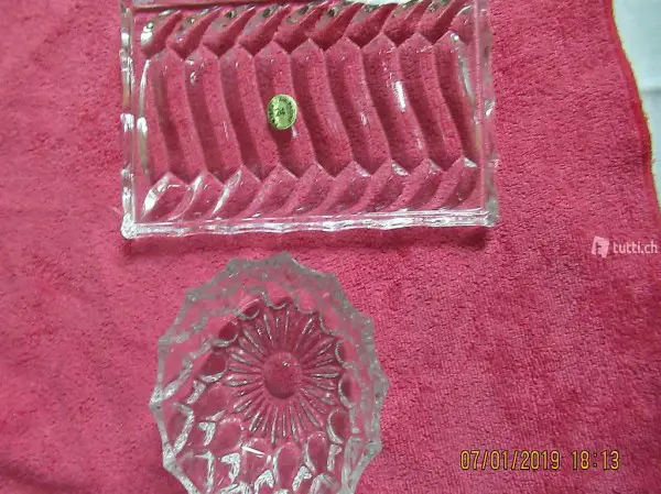  Butterplatte, Konfitürenglas Ankäplatte, Honigglas