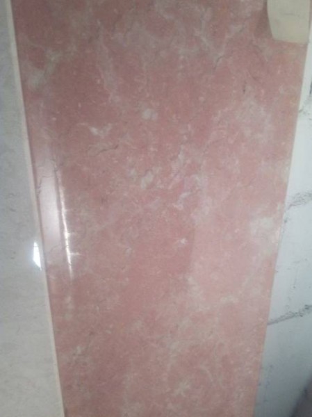  1St 150x60x2 Lavabo Abdeckung Bad Rosa Tea Kalkstein poliert