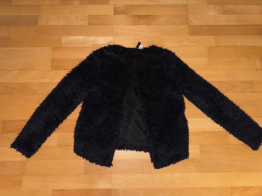 Pelzjacke schwarz