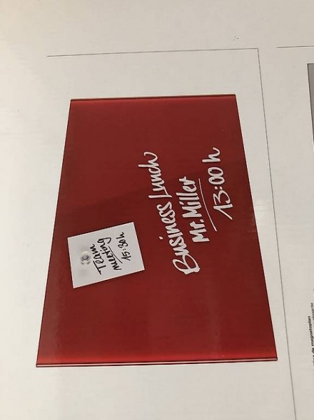 Magnettafel aus Glas / Magnetoplan