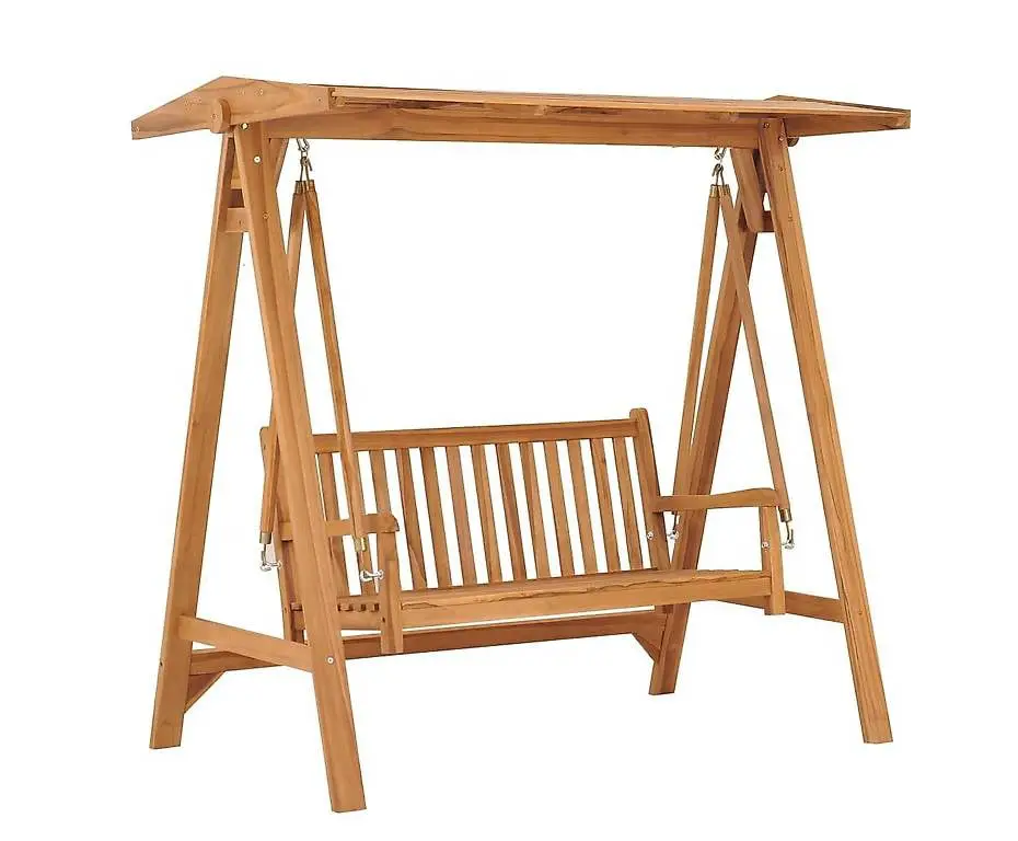 Hollywoodschaukel 170 cm Massivholz Teak