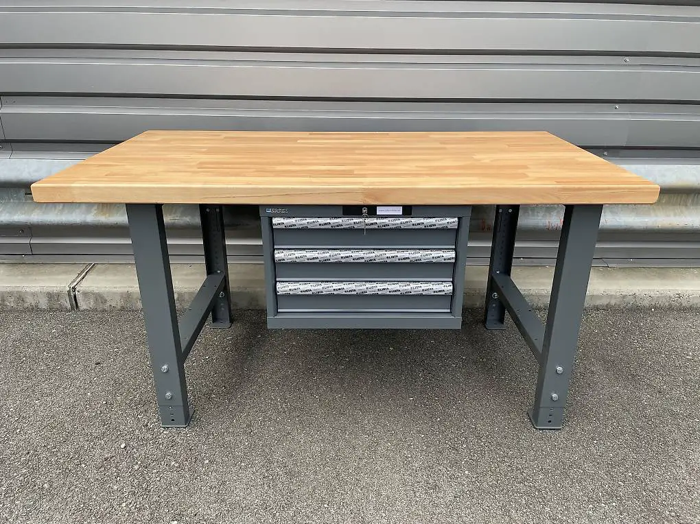 Lista Werkbank Tisch Packtisch Buche 200x80x4