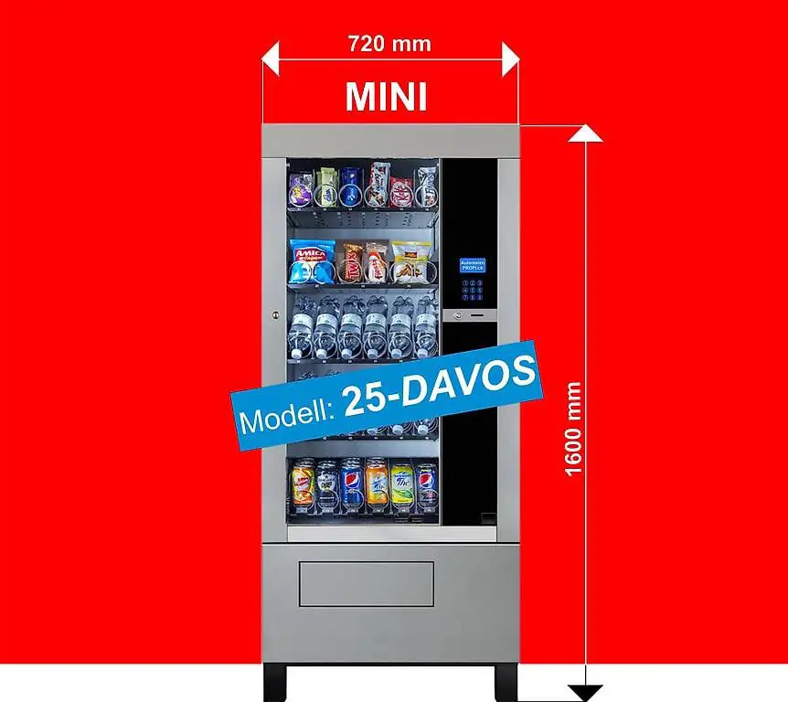 Kombi Getränkeautomat, Snackautomat MINI - GEKÜHLT