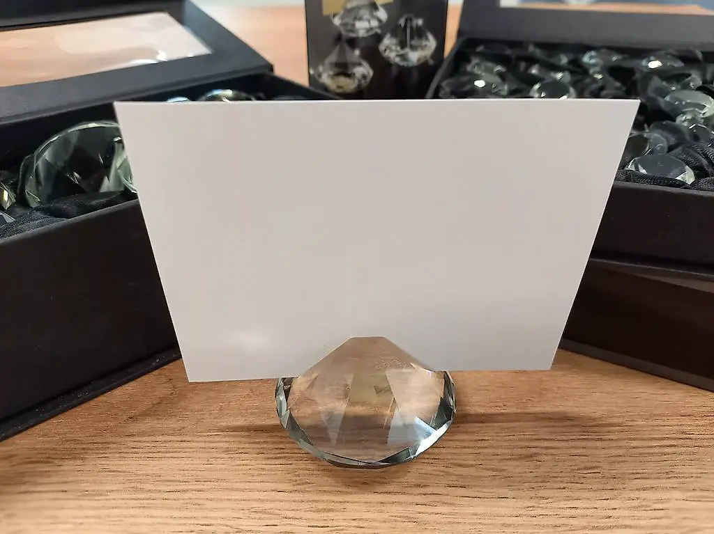 Diamanten Tischdeko Kartenhalter Namensschild