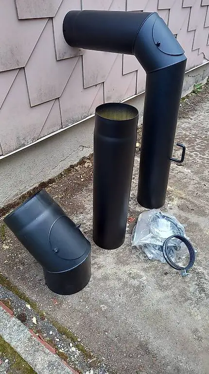 Viele Rauchrohre / Ofenrohre und viel Zubehör