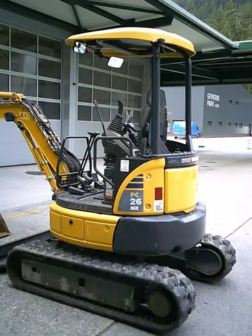 komatsu, pc26 mr-3, bagger