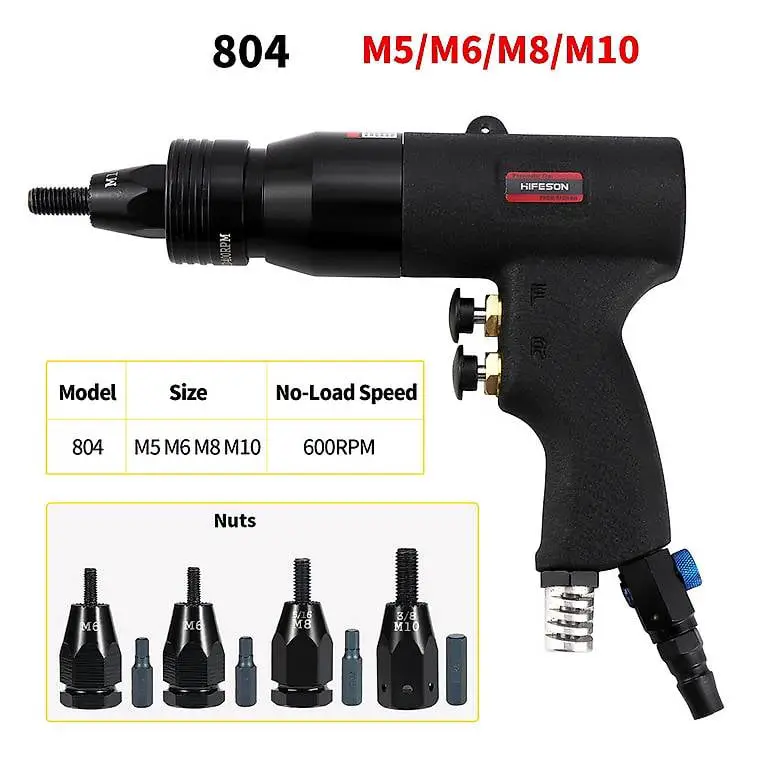 Pneumatische Niet mutter pistolen Kit Gewindezugsetzer-Niet