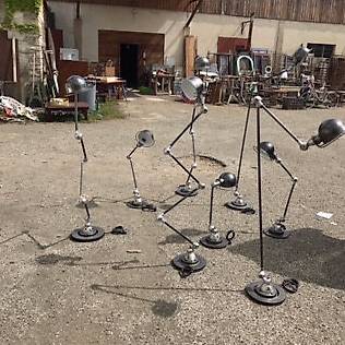 Vintage lampe industrielle Jielde Genève Lausanne Zürich