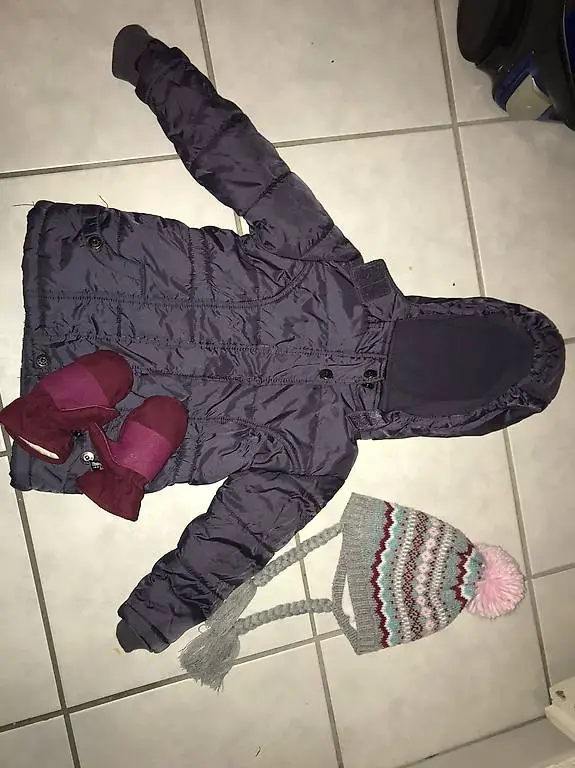 Winterjacke Baby Mädchen Gr. 86/92 inkl. Kappe