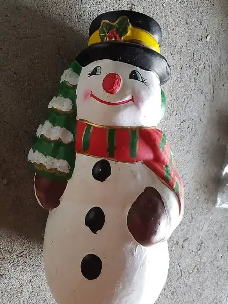 Deco Schneemann gross Länge 35 cm