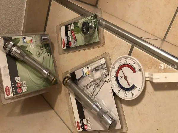Neoperl Strahlregler Hahnschlauch und Thermometer