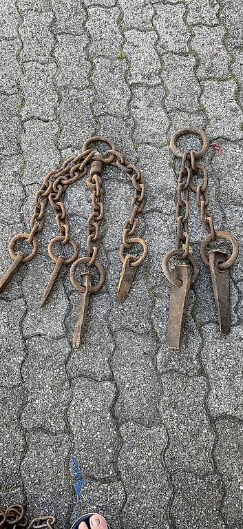 Alte Kette für Holztransport